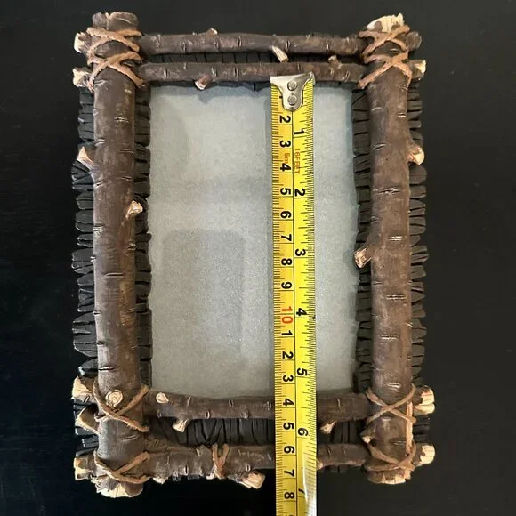 Vintage 90s “Wooden Stick” Tabletop Picture Frame for 4x6 Photo - Picture 12 of 13